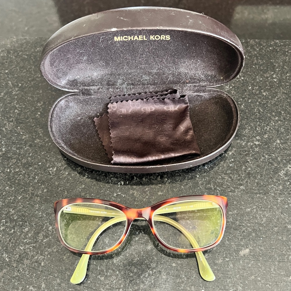 Michael Kors Rectangle Tortoise Glasses w RX